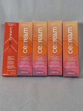 INEBRYA Ice Cream Professional Hair Color – Bundle of 5 (NEW)